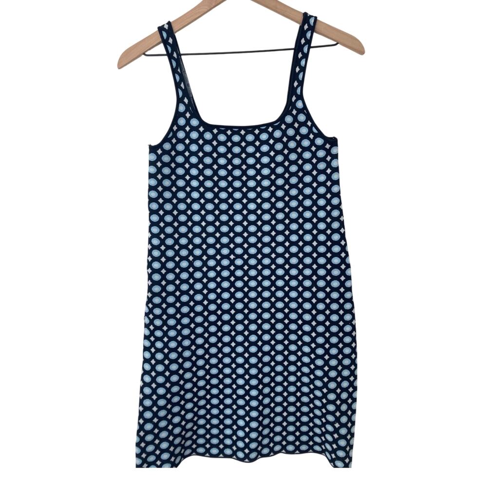 Cotton On Mid Century Retro Polka Dot Pin Up Geometric Bodycon Mini Dress Medium